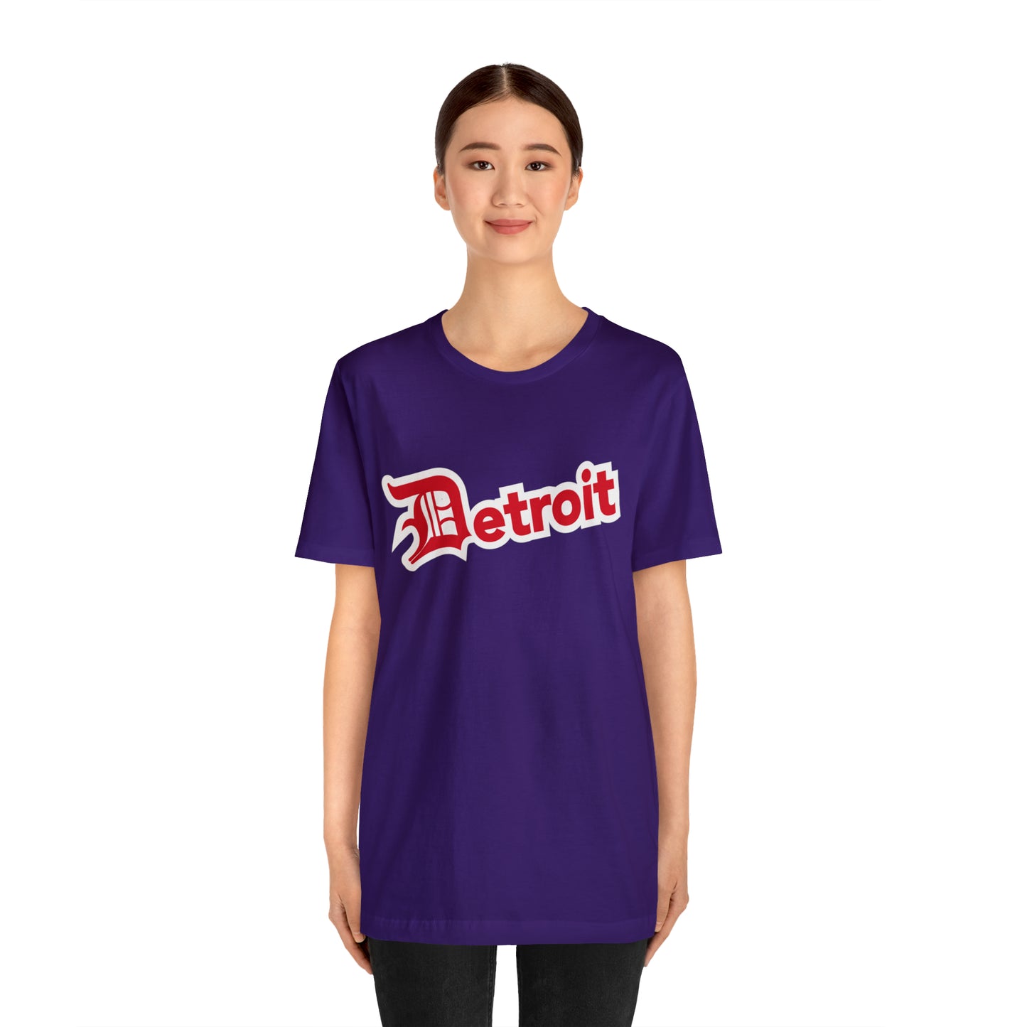 'Detroit' T-Shirt (Aliform Red w/ Old English 'D') | Unisex Standard