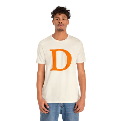 Detroit 'Old French D' T-Shirt (Orange) | Unisex Standard