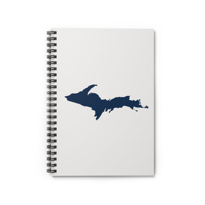 Michigan Upper Peninsula Spiral Notebook (w/ UP Outline) | Birch Bark White