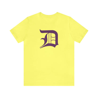 Detroit 'Old English D' T-Shirt (Plum) | Unisex Standard