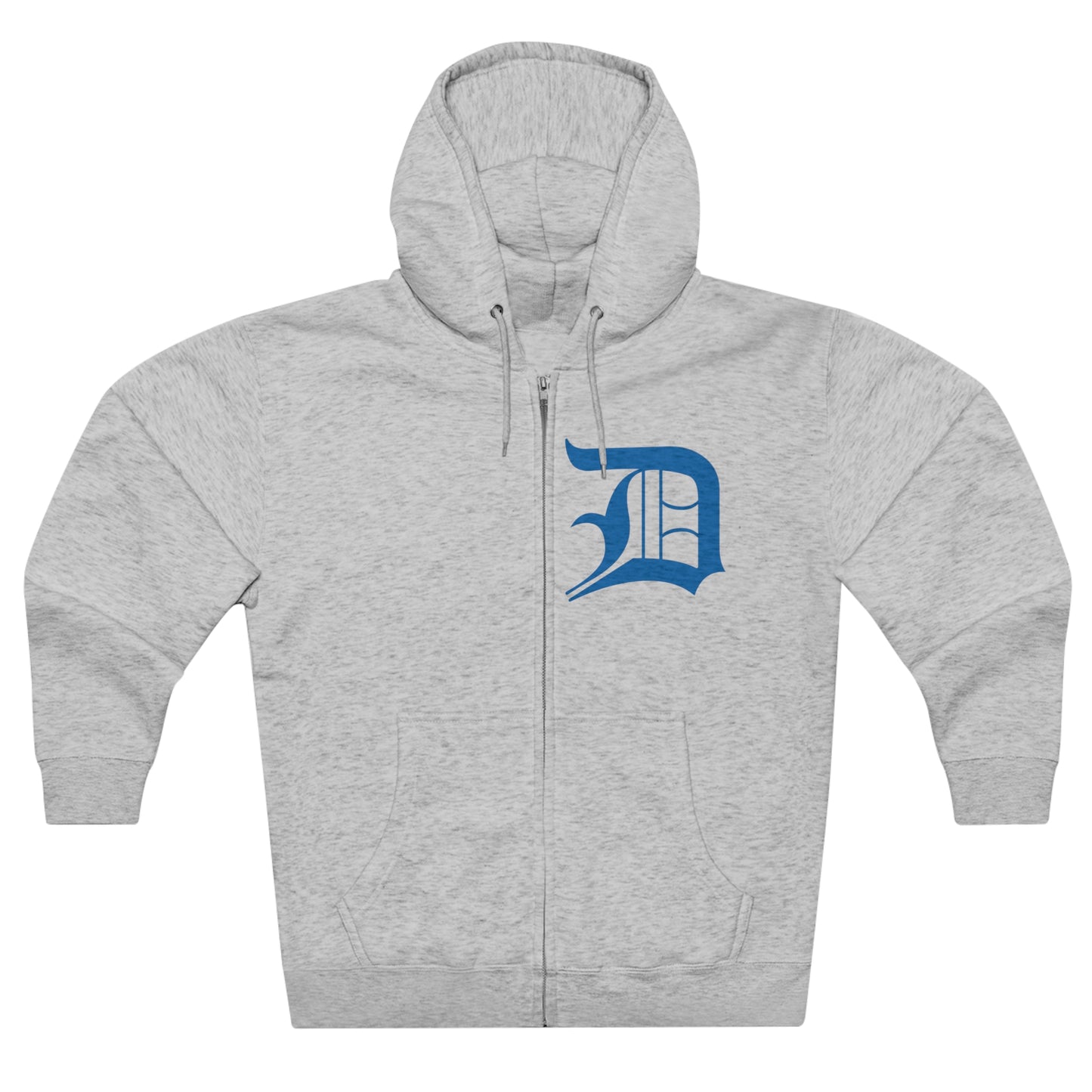 Detroit 'Old English D' Hoodie (Azure) | Unisex Full Zip