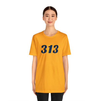 Detroit '313' T-Shirt (Racing Font) | Unisex Standard Fit