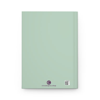 Michigan Upper Peninsula Hardcover Journal (Sea Green w/ Plum Outline) | Ruled - 150pgs