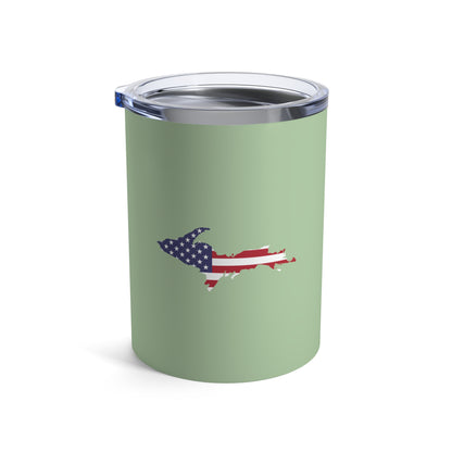 Michigan Upper Peninsula Tumbler (w/ UP USA Flag) | Tea Green - 10oz