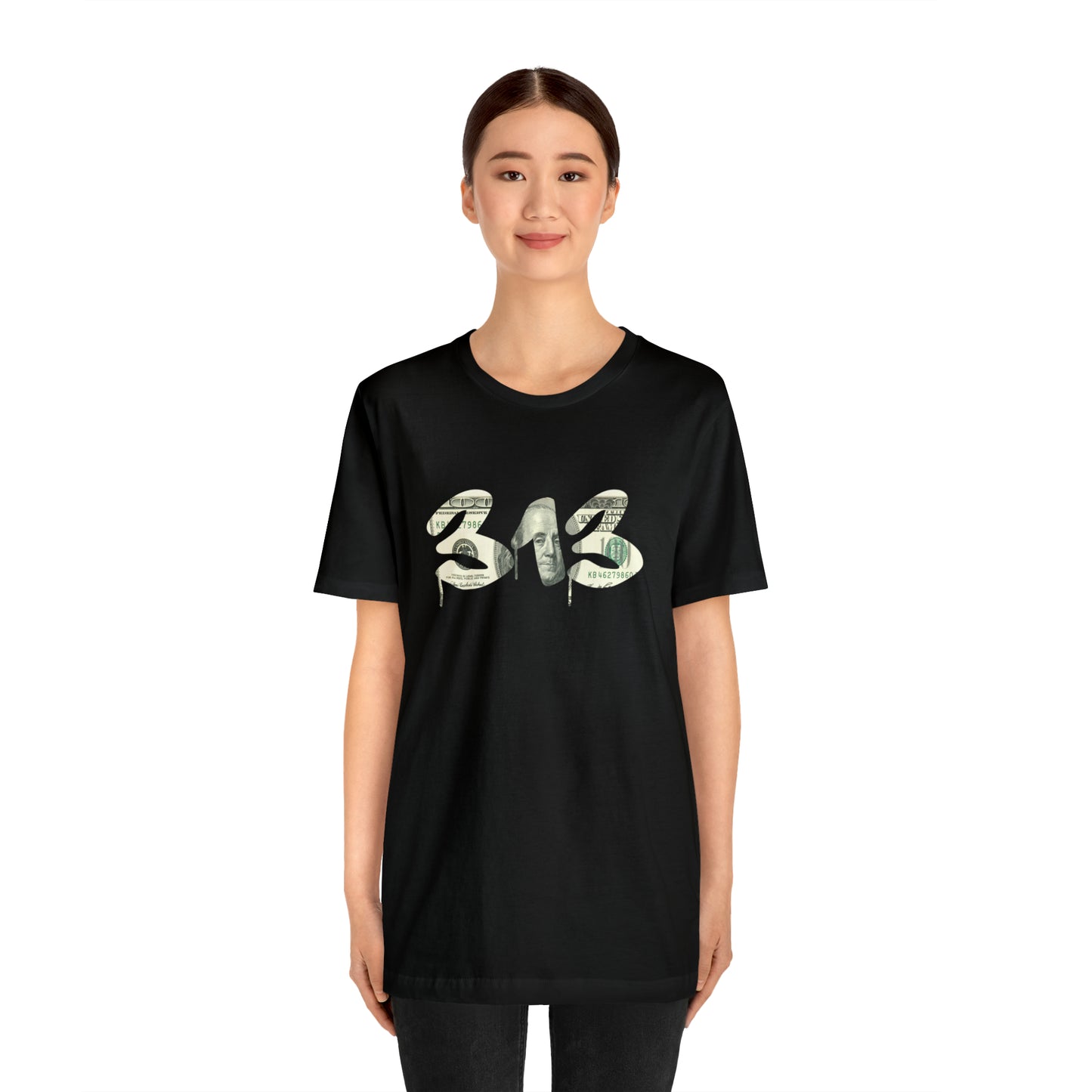 Detroit '313' T-Shirt (Benjamins Edition) | Unisex Standard