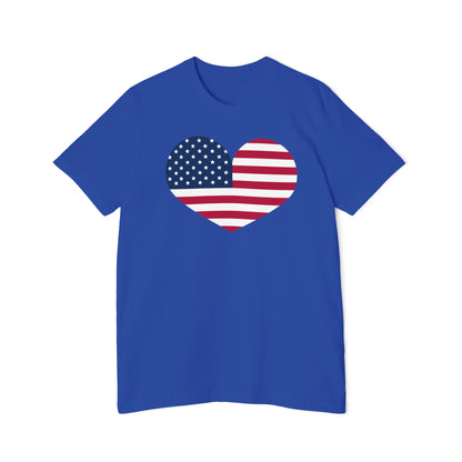 United States Flag Heart T-Shirt | Made in USA