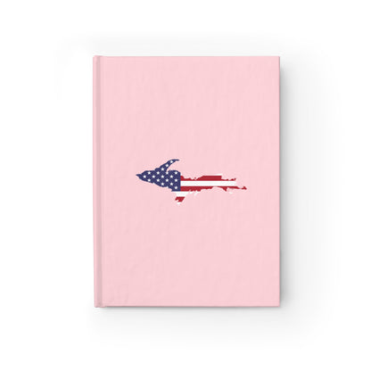 Michigan Upper Peninsula Blank Sketchbook (w/ UP USA Flag) | Pale Pink