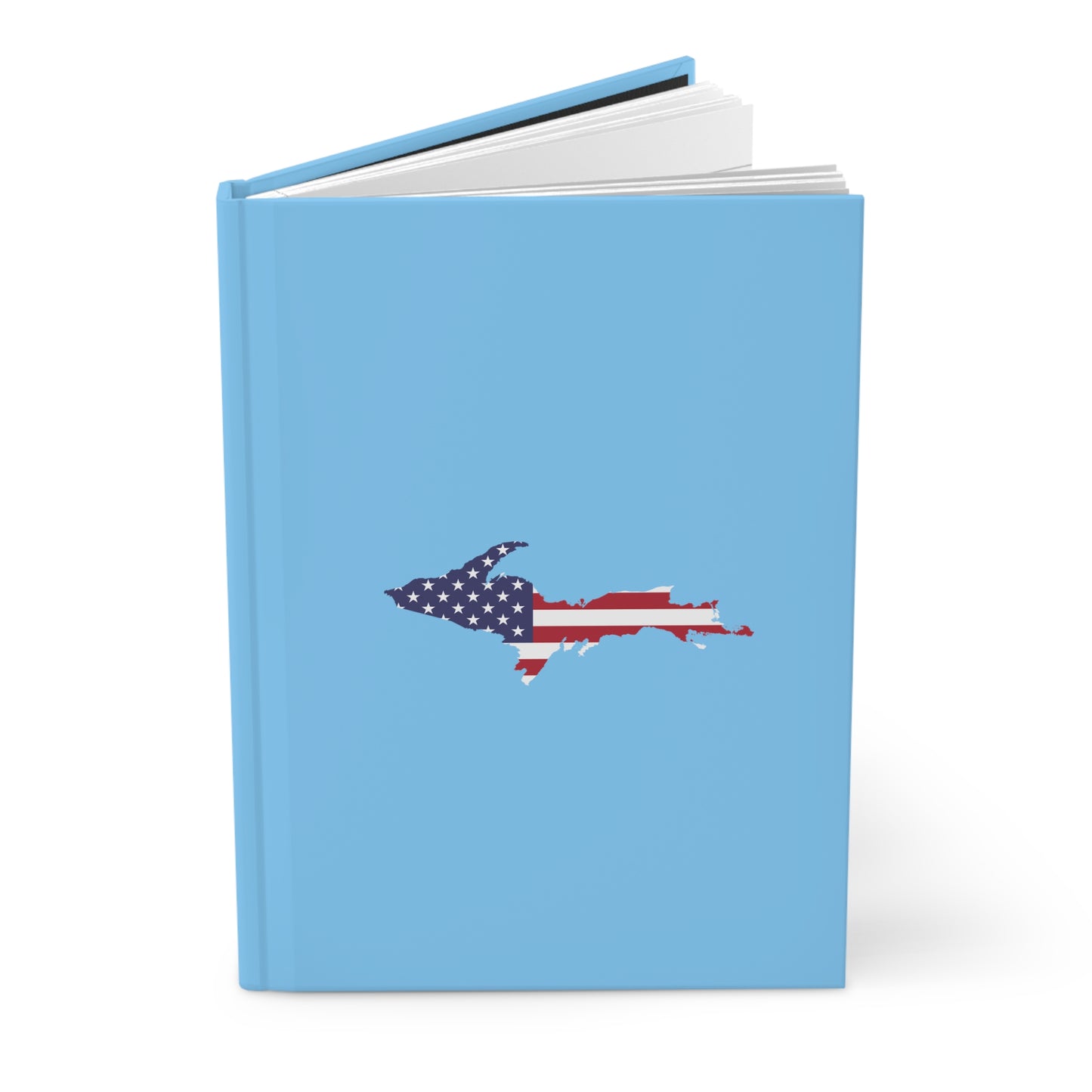 Michigan Upper Peninsula Hardcover Journal (w/ UP USA Flag) | Ruled - DTW Blue