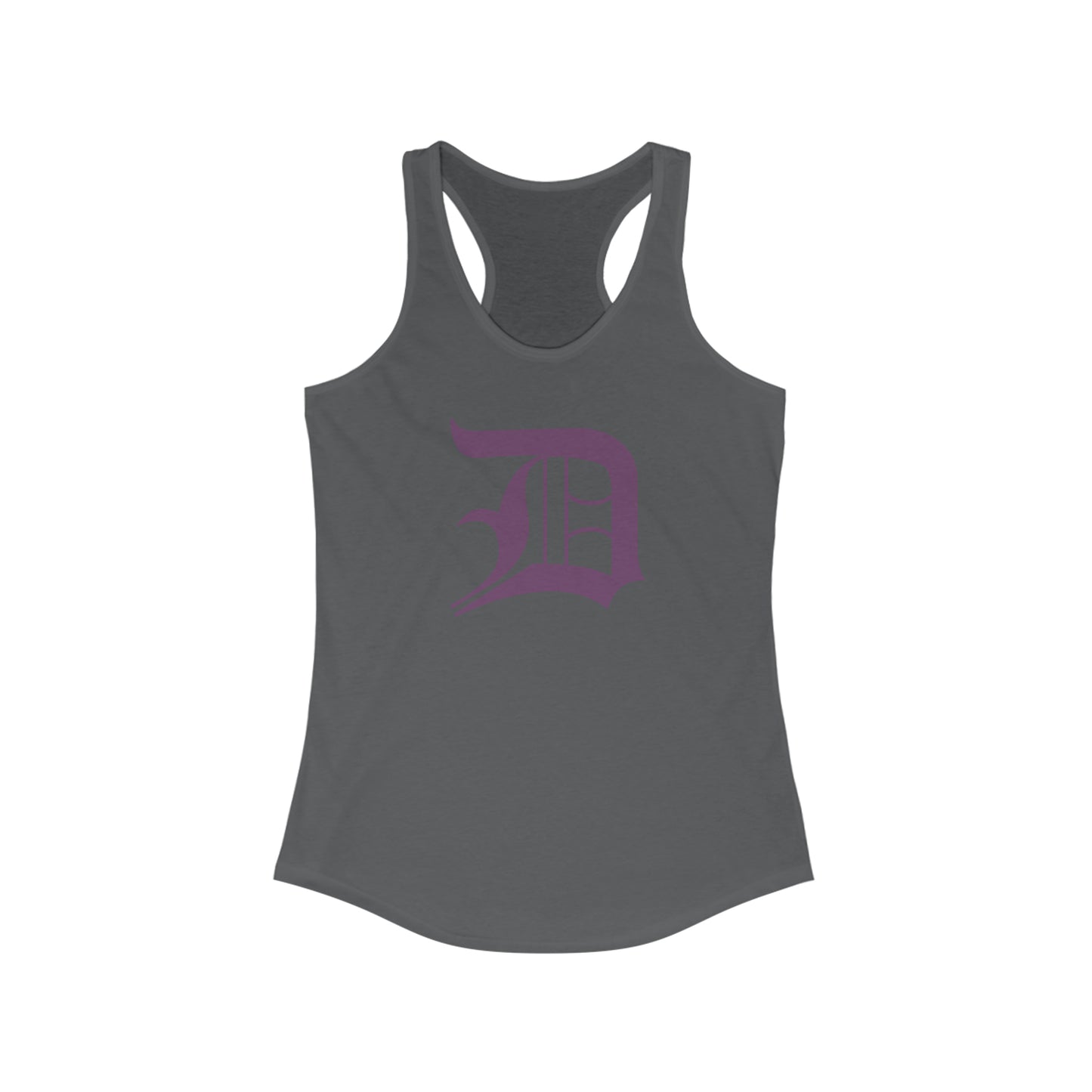 Detroit 'Old English D' Tank Top (Plum) | Women's Racerback