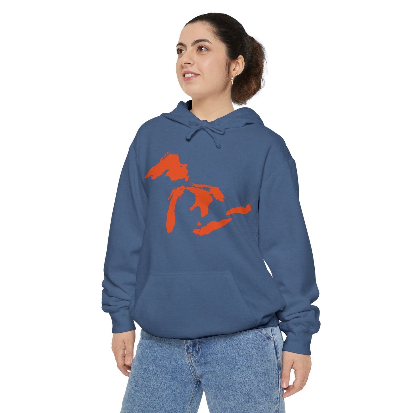 Great Lakes Hoodie (Maple Leaf Orange) | Unisex Garment-Dyed