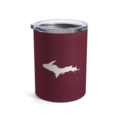 Michigan Upper Peninsula Tumbler (w/ UP Outline) | Old Mission Burgundy - 10oz