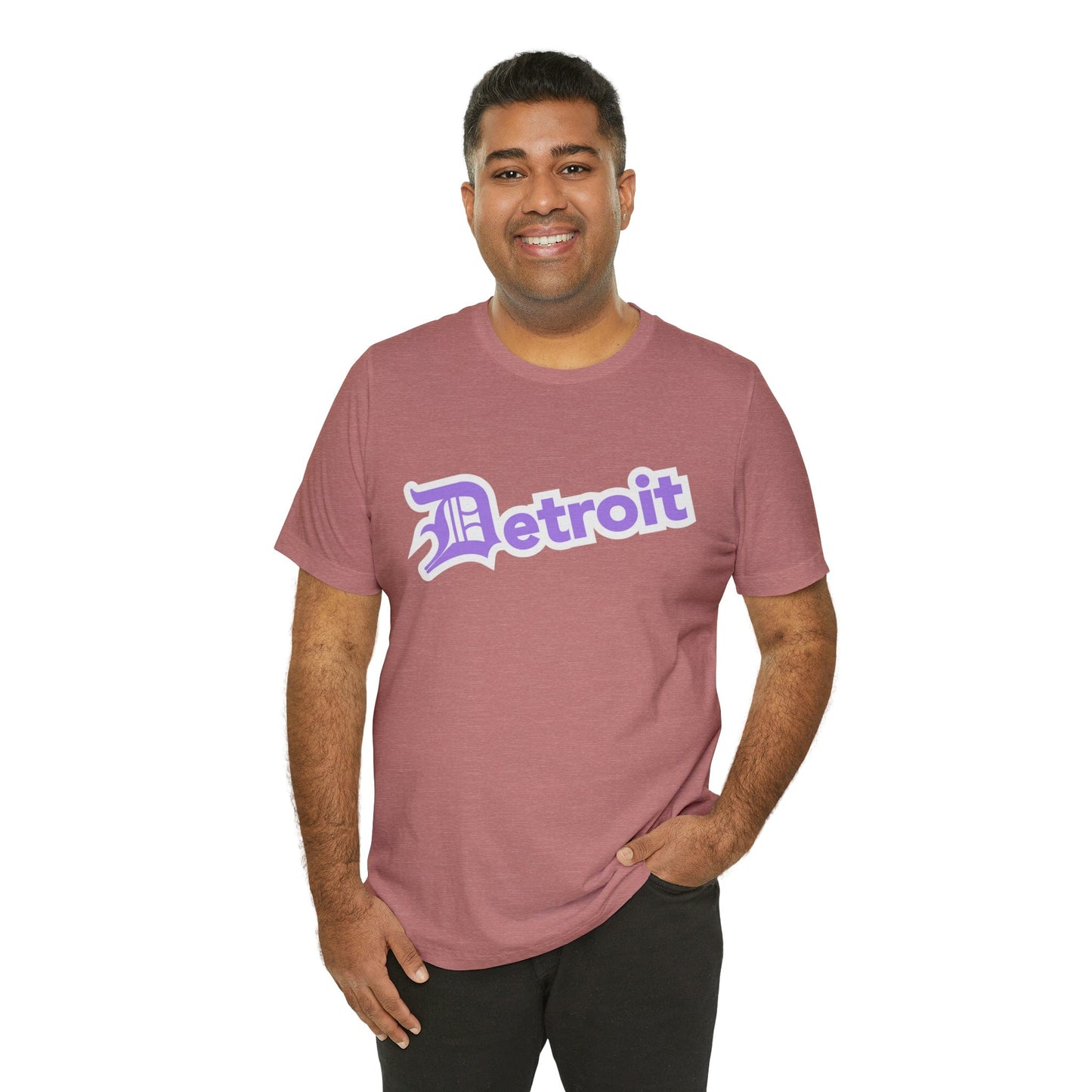 Detroit' T-Shirt (Lavender w/ Old English 'D') | Unisex Standard