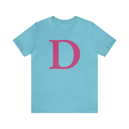 'Old French D' T-Shirt (Apple Blossom Pink) | Unisex Standard Fit