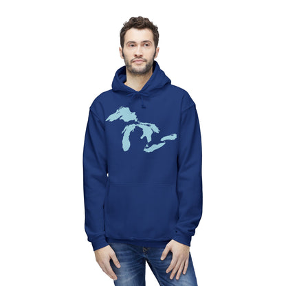 Great Lakes Ultrapremium Hoodie | Made in USA - Caddie Blue