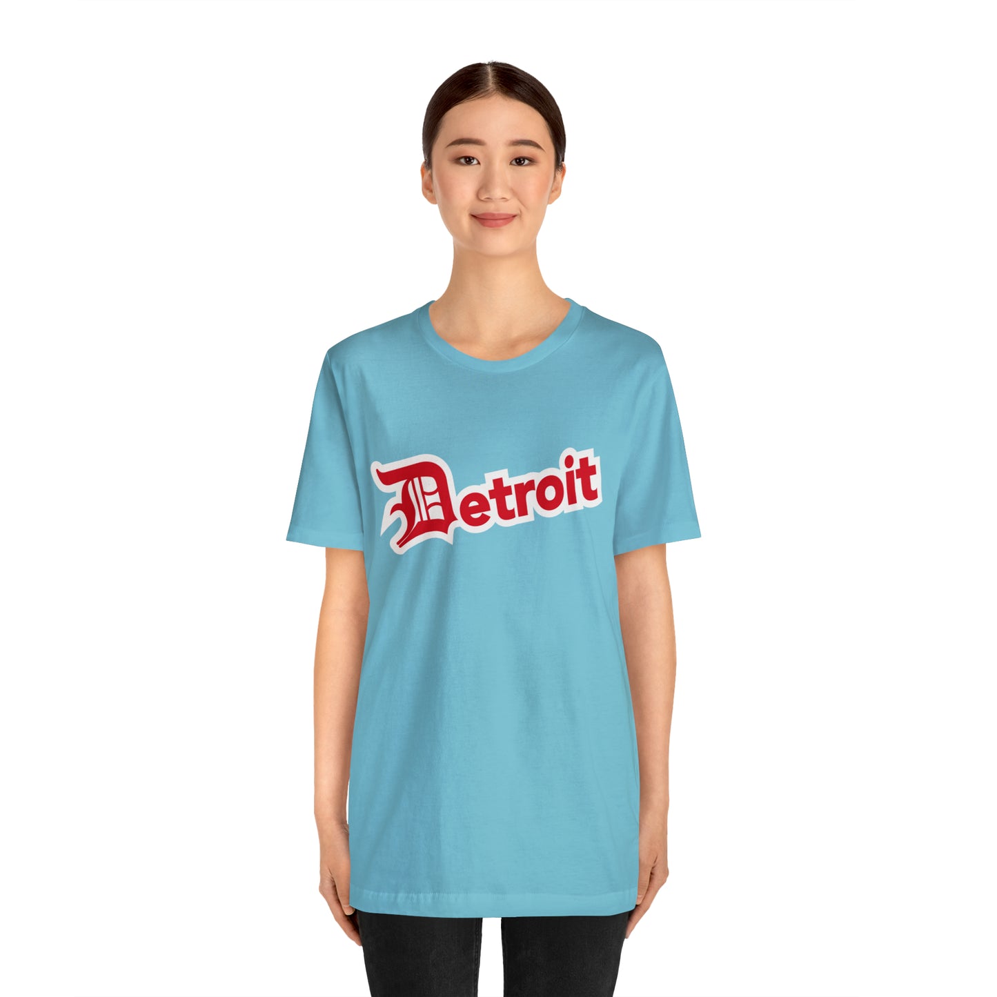 'Detroit' T-Shirt (Aliform Red w/ Old English 'D') | Unisex Standard