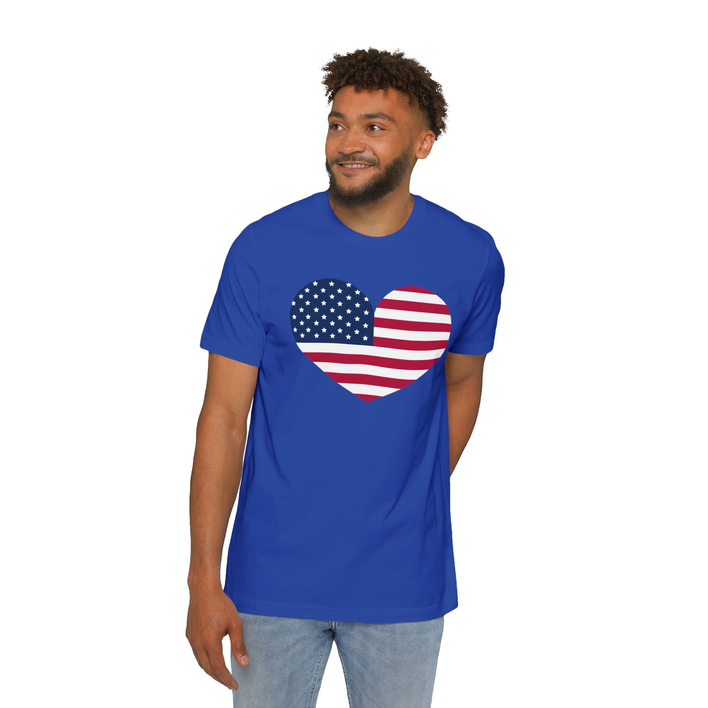 United States Flag Heart T-Shirt | Made in USA