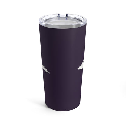 Michigan Upper Peninsula Tumbler (w/ UP Outline) | Blackcurrant - 20oz