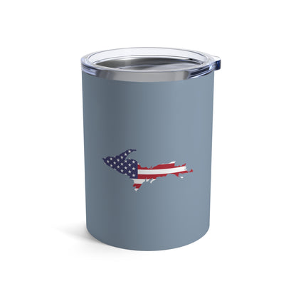 Michigan Upper Peninsula Tumbler (w/ UP USA Flag) | B-24 Grey - 10oz