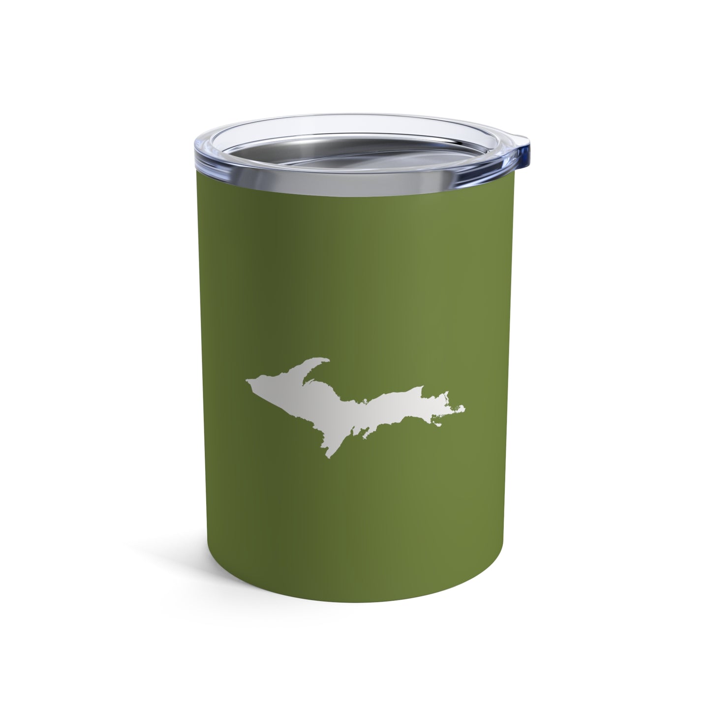 Michigan Upper Peninsula Tumbler (w/ UP Outline) | Olive Green - 10oz