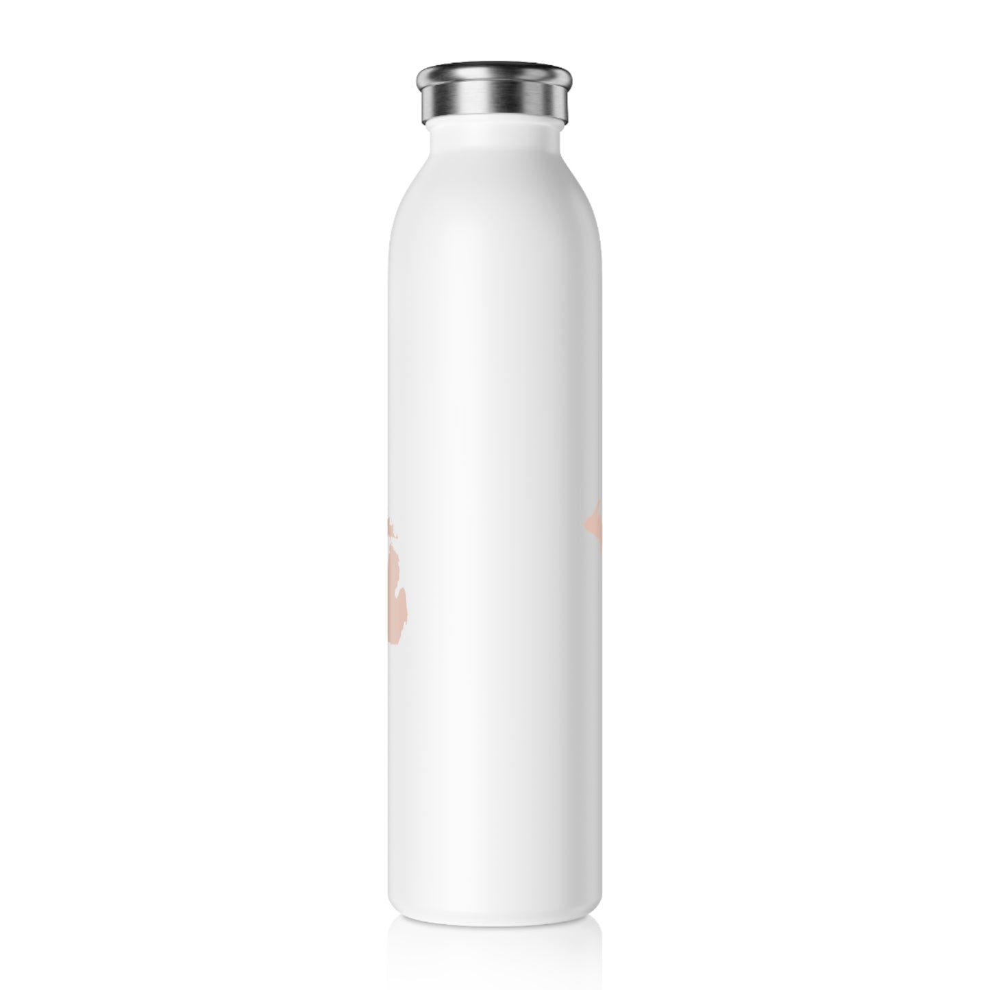Michigan Water Bottle (w/ Rose Gold Outline) | 20oz Double-Walled