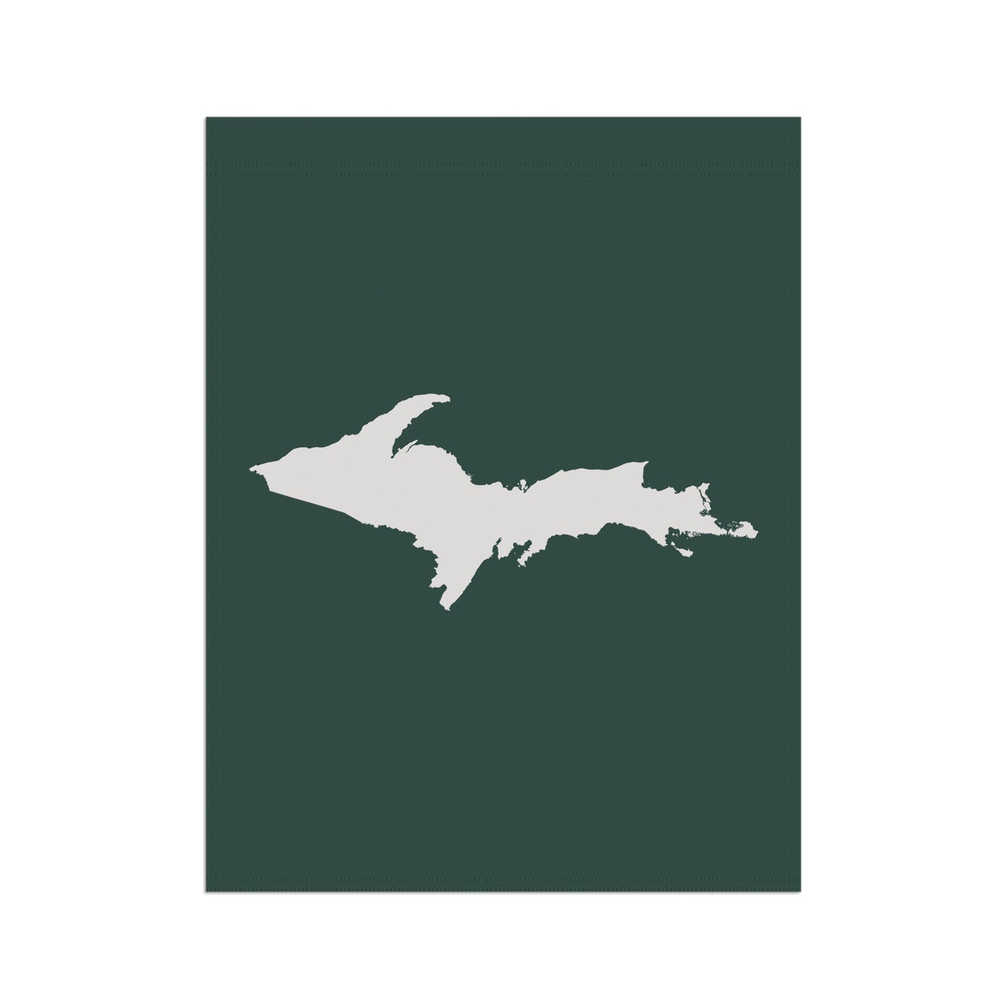 Michigan Upper Peninsula Home & Garden Flag (w/ UP Outline) | Laconic Green