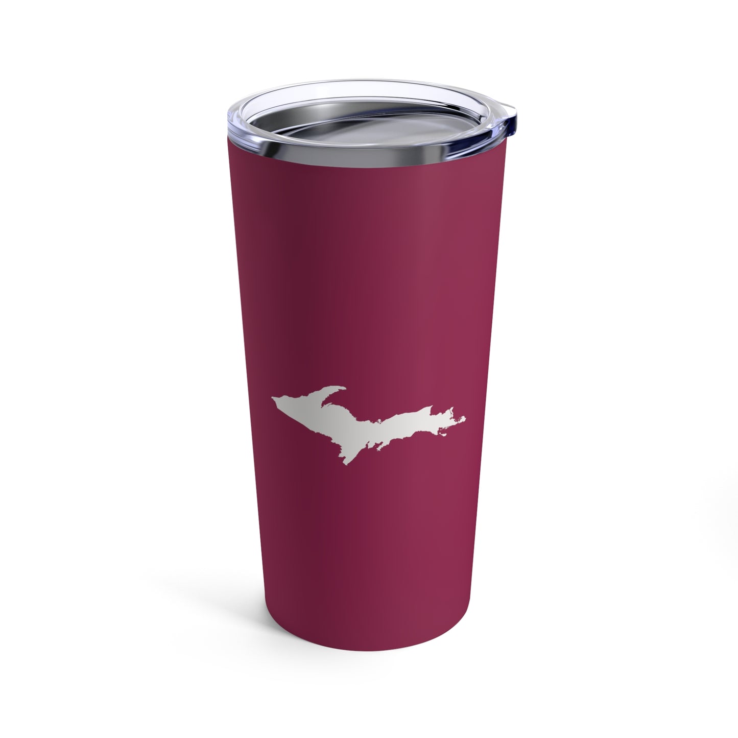Michigan Upper Peninsula Tumbler (w/ UP Outline) | Ruby Red - 20oz