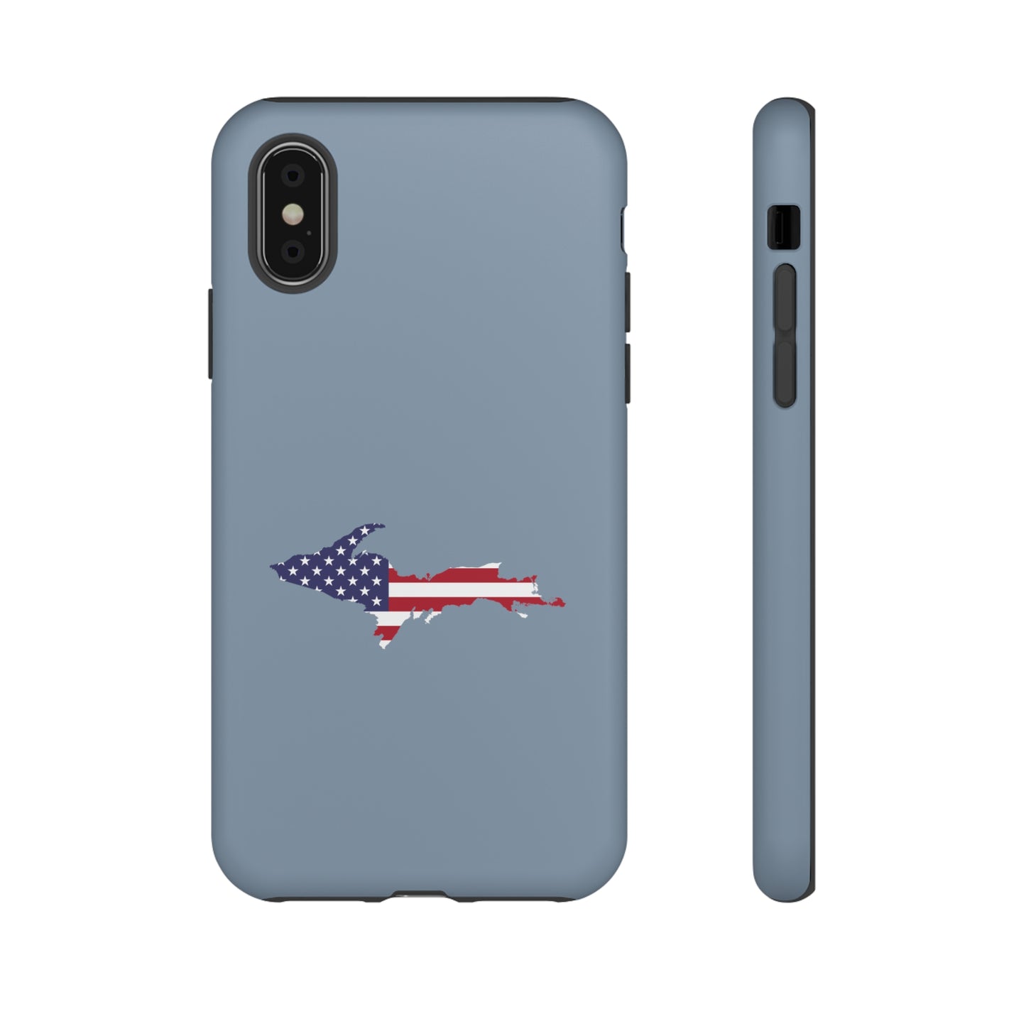 Michigan Upper Peninsula Tough Phone Case (B-24 Liberator Grey w/ UP USA Outline) | Apple iPhone