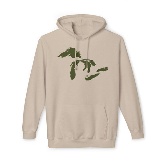 Great Lakes Ultrapremium Hoodie | Made in USA - Army Green