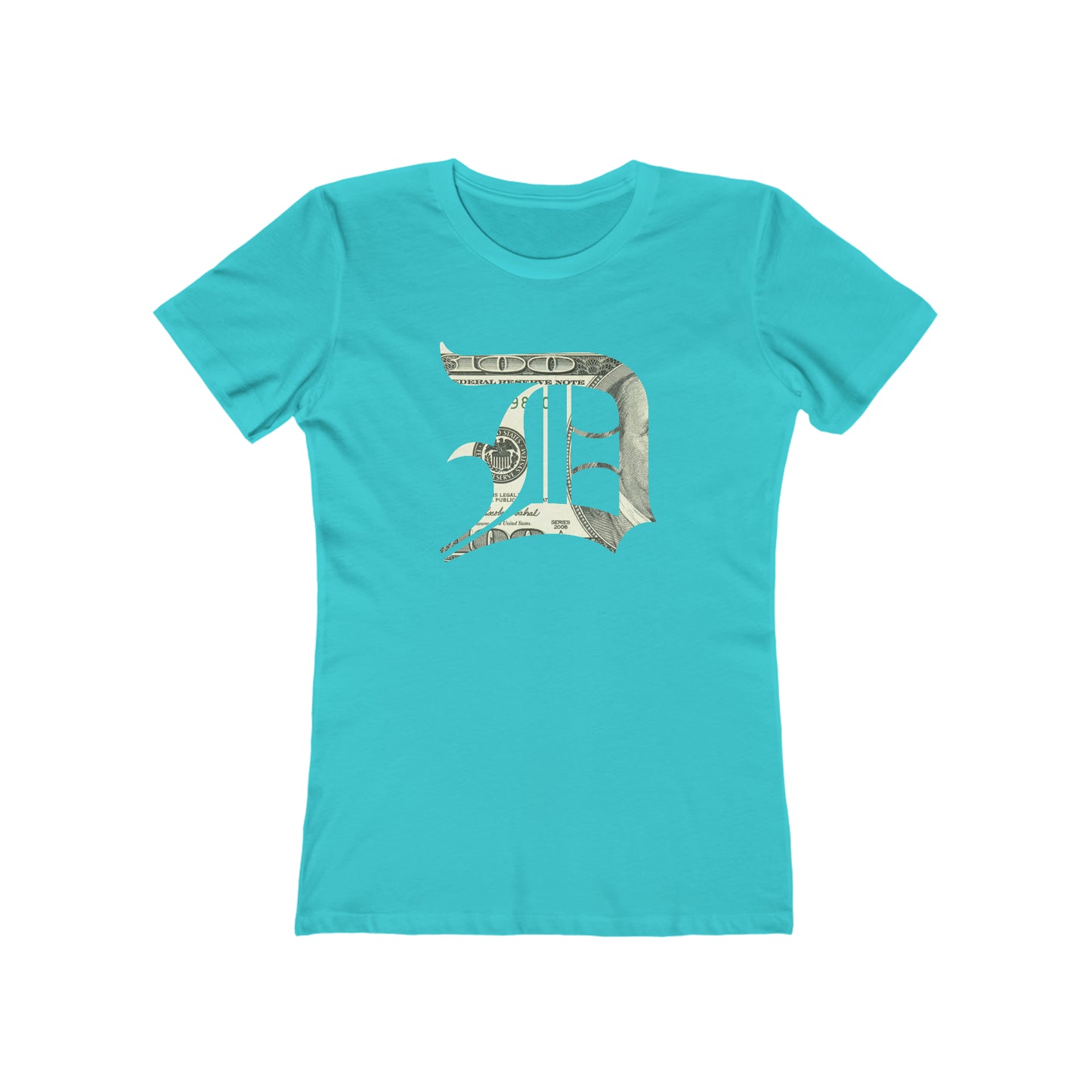 Detroit 'Old English D' T-Shirt (Benjamins Edition) | Women's Boyfriend Cut