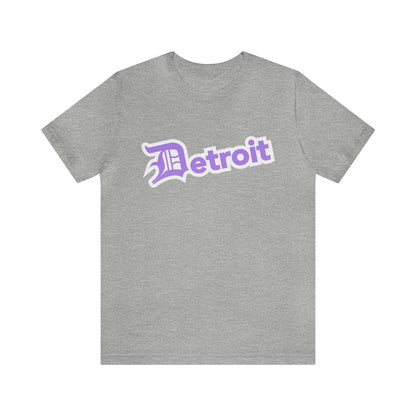 Detroit' T-Shirt (Lavender w/ Old English 'D') | Unisex Standard