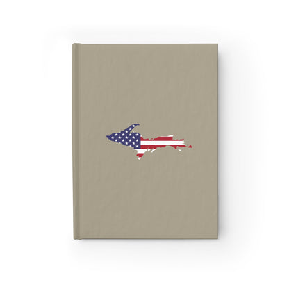 Michigan Upper Peninsula Blank Sketchbook (w/ UP USA Flag) | Petoskey Stone Beige