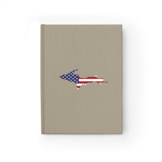 Michigan Upper Peninsula Blank Sketchbook (w/ UP USA Flag) | Petoskey Stone Beige