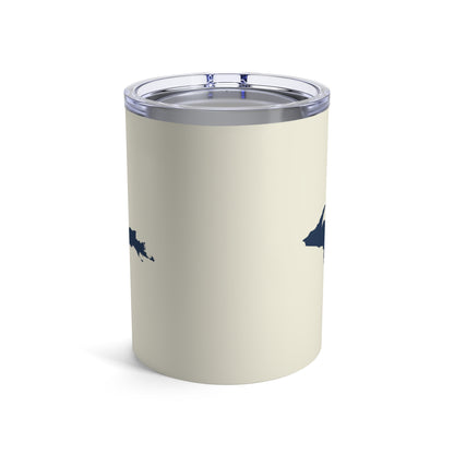 Michigan Upper Peninsula Tumbler (w/ UP Outline) | Ivory White - 10oz