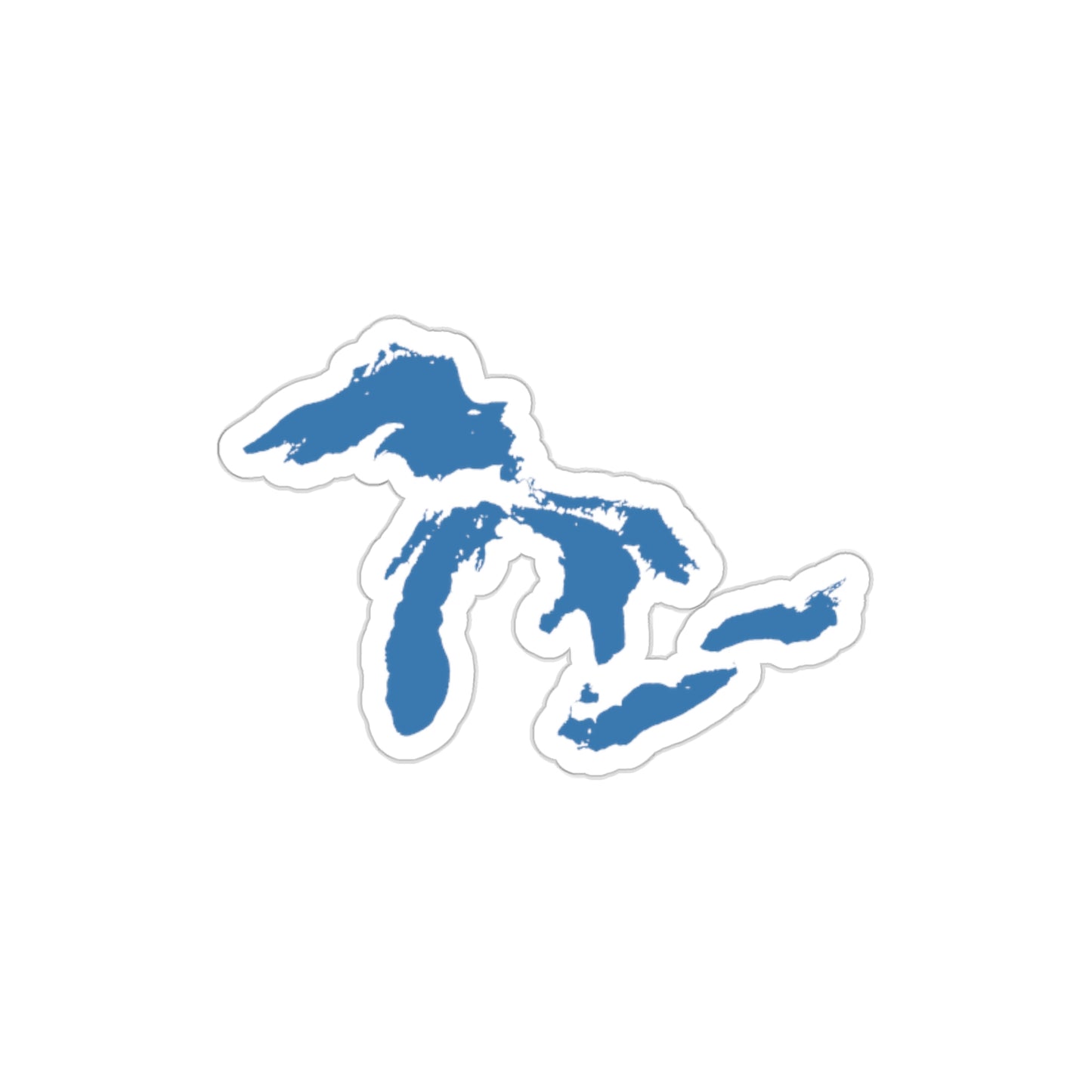 Great Lakes Die Cut Stickers (Superior Blue) | Indoor/Outdoor