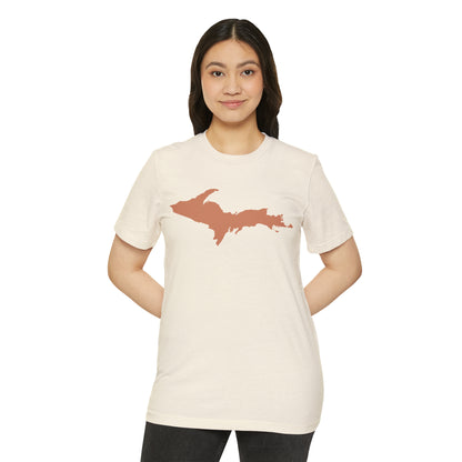 Michigan Upper Peninsula T-Shirt (w/ Copper UP Outline) | Unisex Recycled Organic