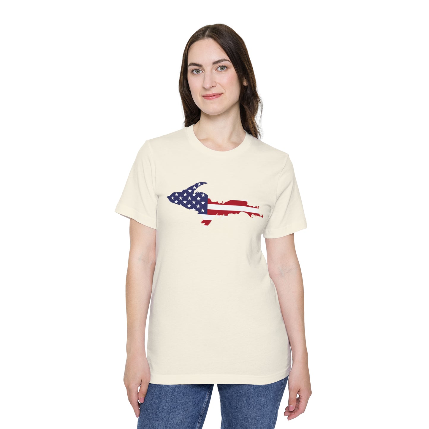 Michigan Upper Peninsula T-Shirt (Patriotic Edition) | Made in USA