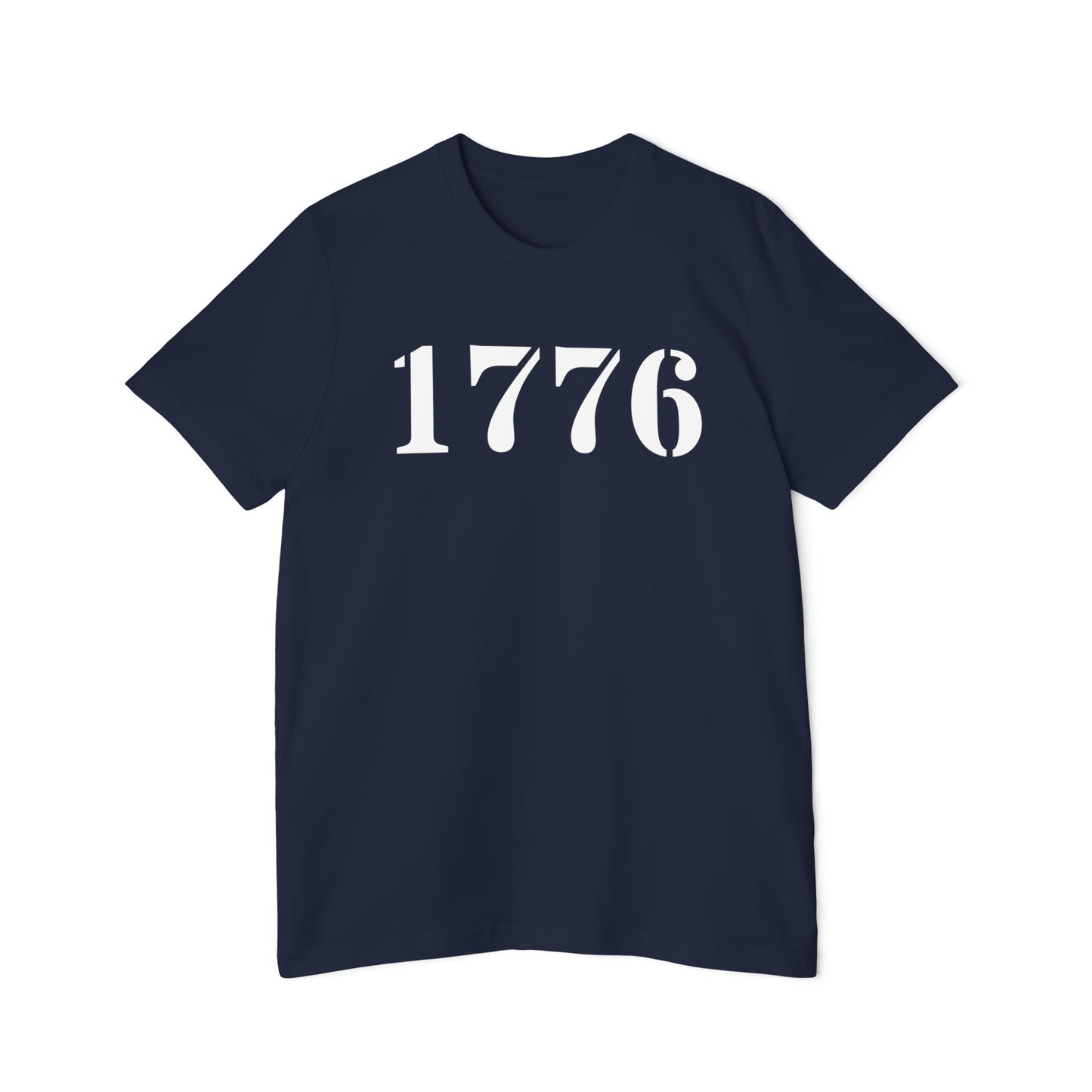 '1776' T-Shirt (Army Stencil Font) | Made in USA