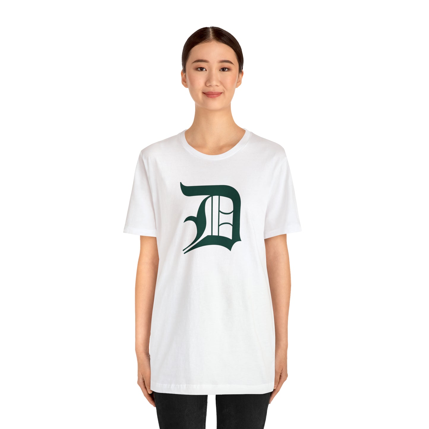 Detroit 'Old English D' T-Shirt (Laconic Green) | Unisex Standard