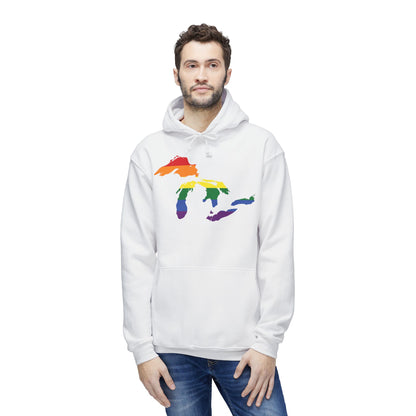 Great Lakes Ultrapremium Hoodie | Made in USA - Rainbow Pride Edition