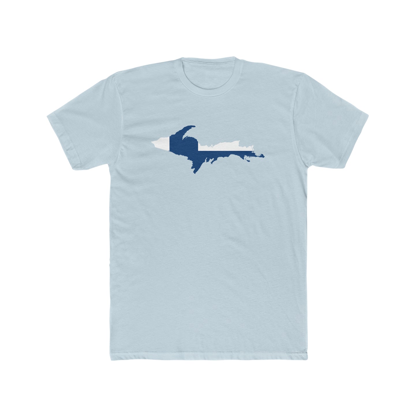 Michigan Upper Peninsula T-Shirt (w/ UP Finland Flag Outline) | Men's Fitted