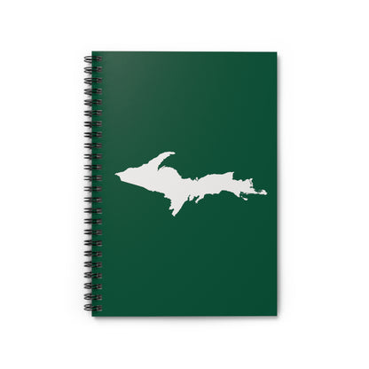 Michigan Upper Peninsula Spiral Notebook (w/ UP Outline) | Superior Green
