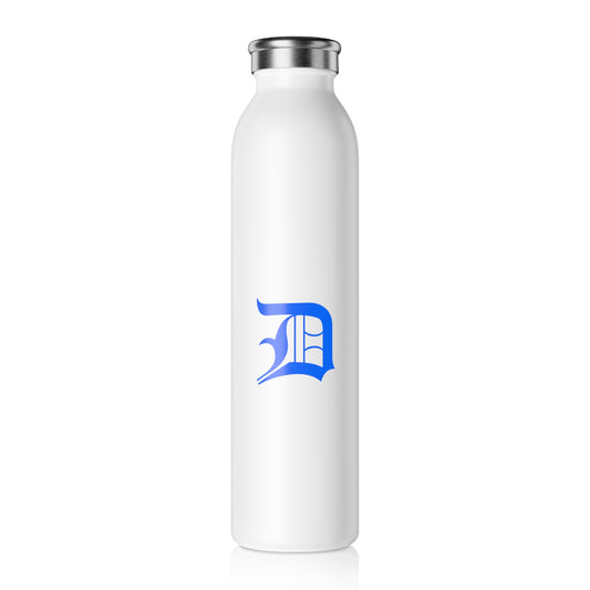 Detroit 'Old English D' Water Bottle (Motor Town Blue) | 20oz Double-Walled