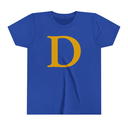 Detroit 'Old French D' T-Shirt (Gold) | Youth Short Sleeve