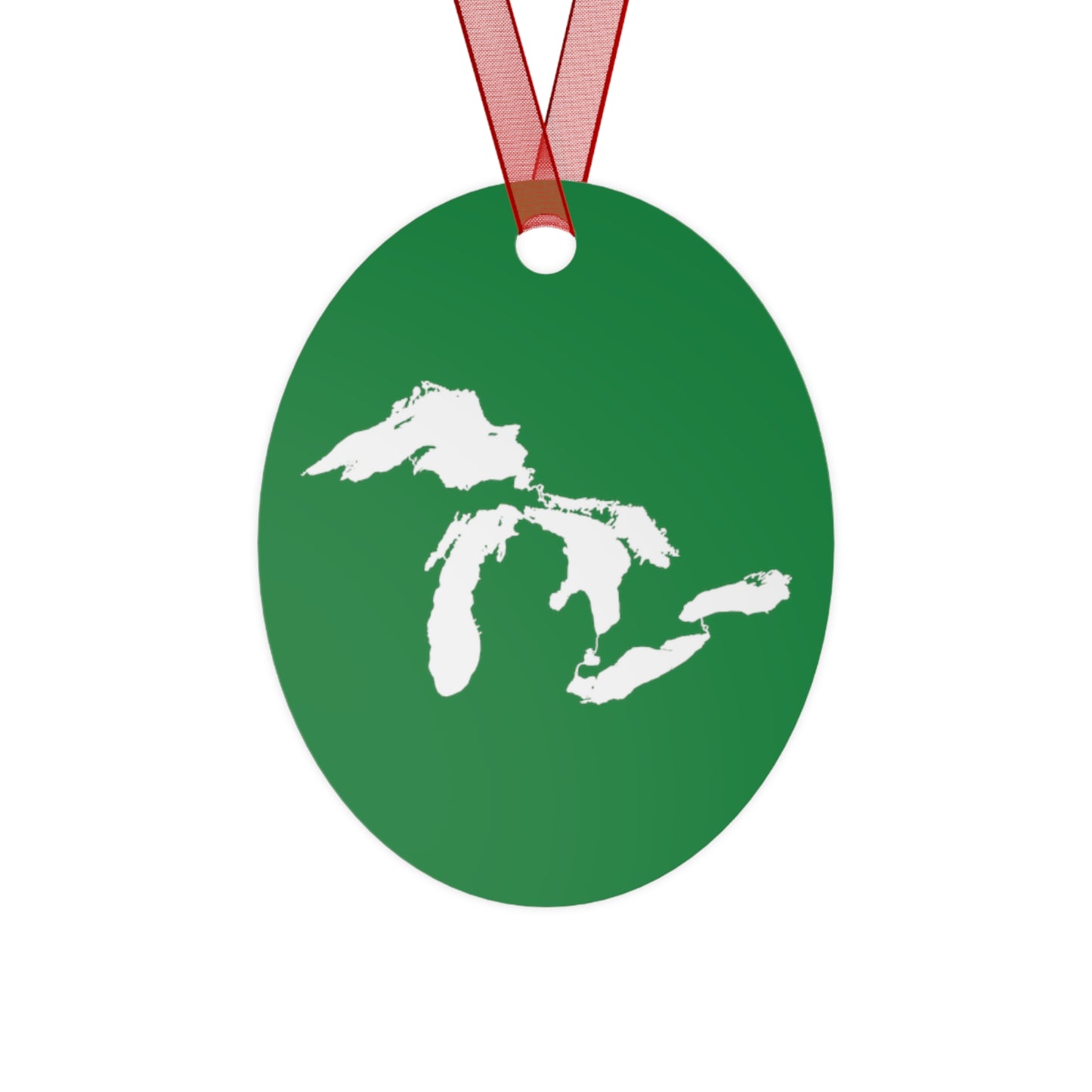 Great Lakes Christmas Ornament | Metal - Yuletide Green