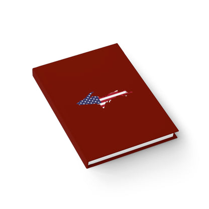 Michigan Upper Peninsula Blank Sketchbook (w/ UP USA Flag) | Cherryland Red