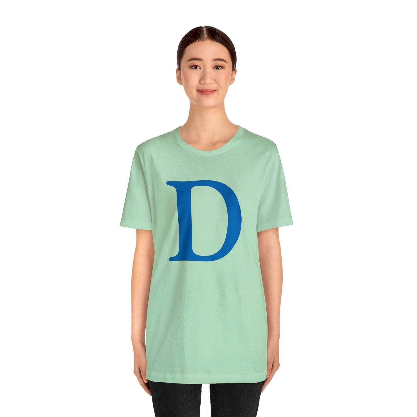 'Old French D' T-Shirt (Azure) | Unisex Standard Fit