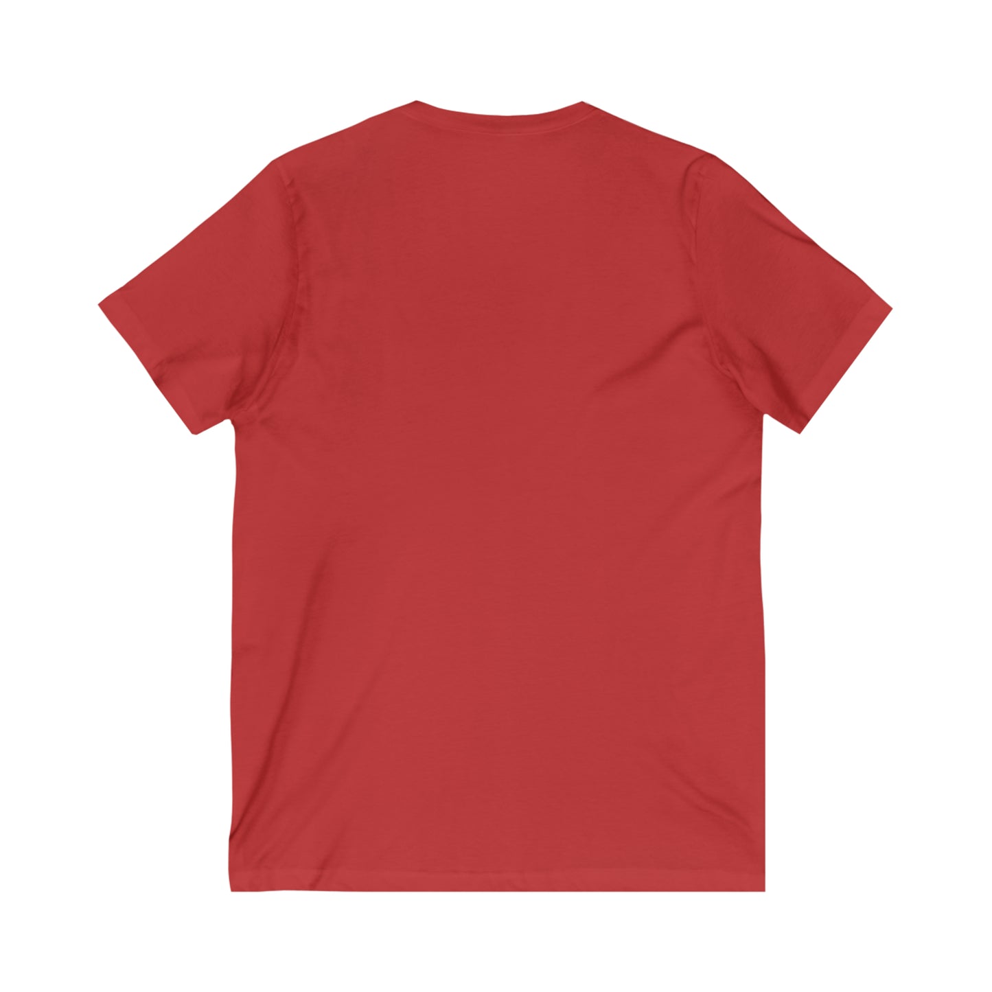 Detroit 'Old English D' T-Shirt (Ruby Red) | Unisex V-Neck