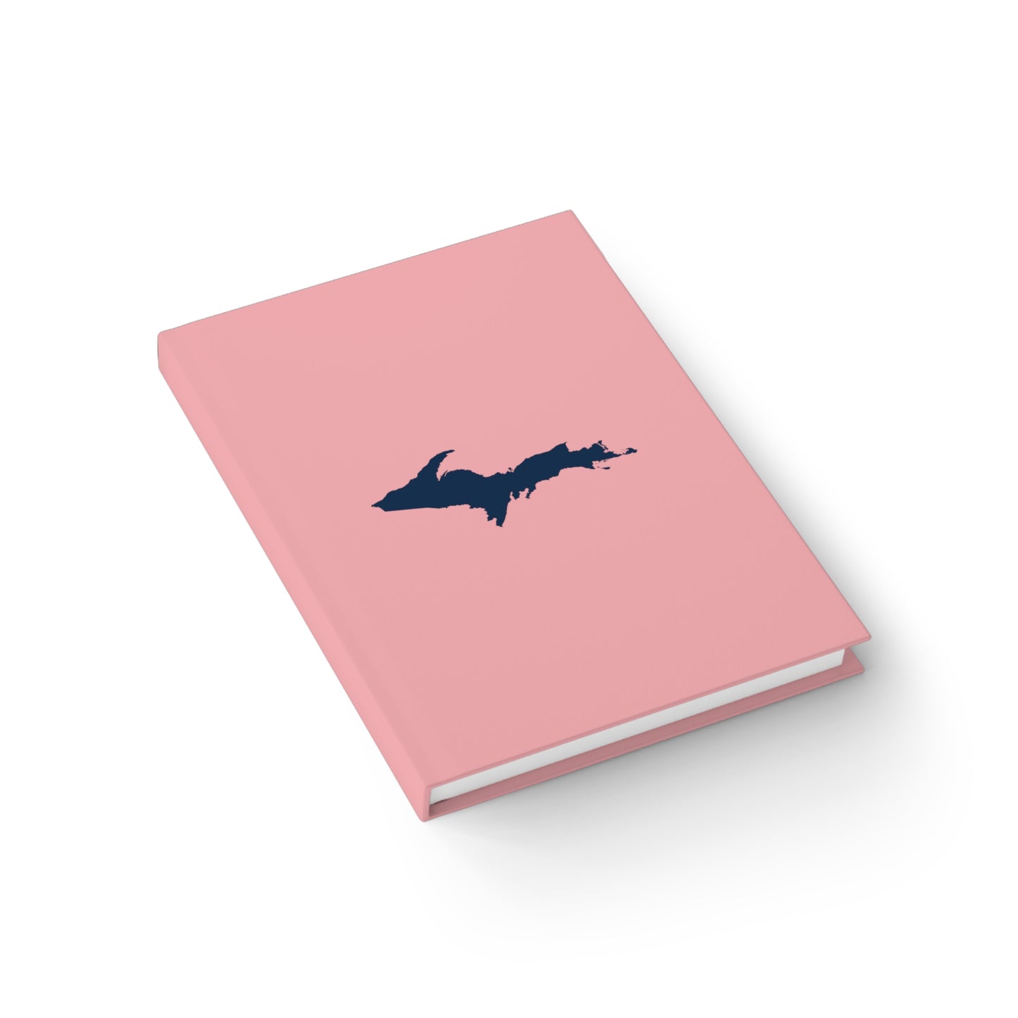 Michigan Upper Peninsula Blank Sketchbook (w/ UP Outline) | Strawberry Pink