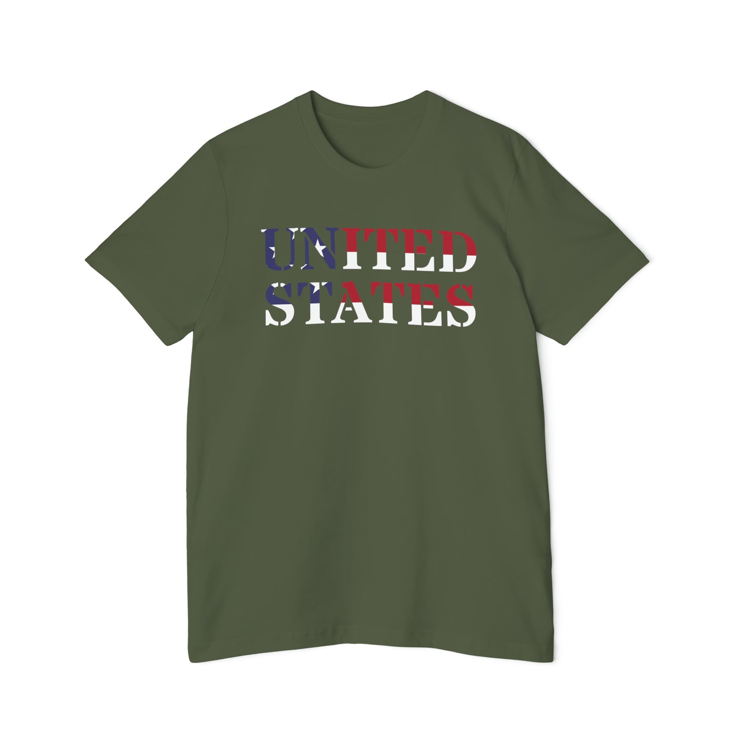 'United States' T-Shirt (Army Stencil Flag Edition) | Made in USA