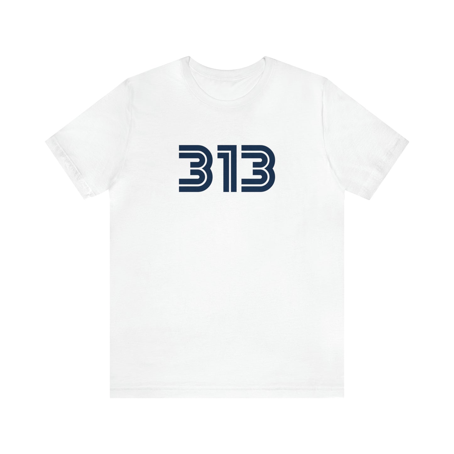 Detroit '313' T-Shirt (1970s Audiophile Font) | Unisex Standard Fit